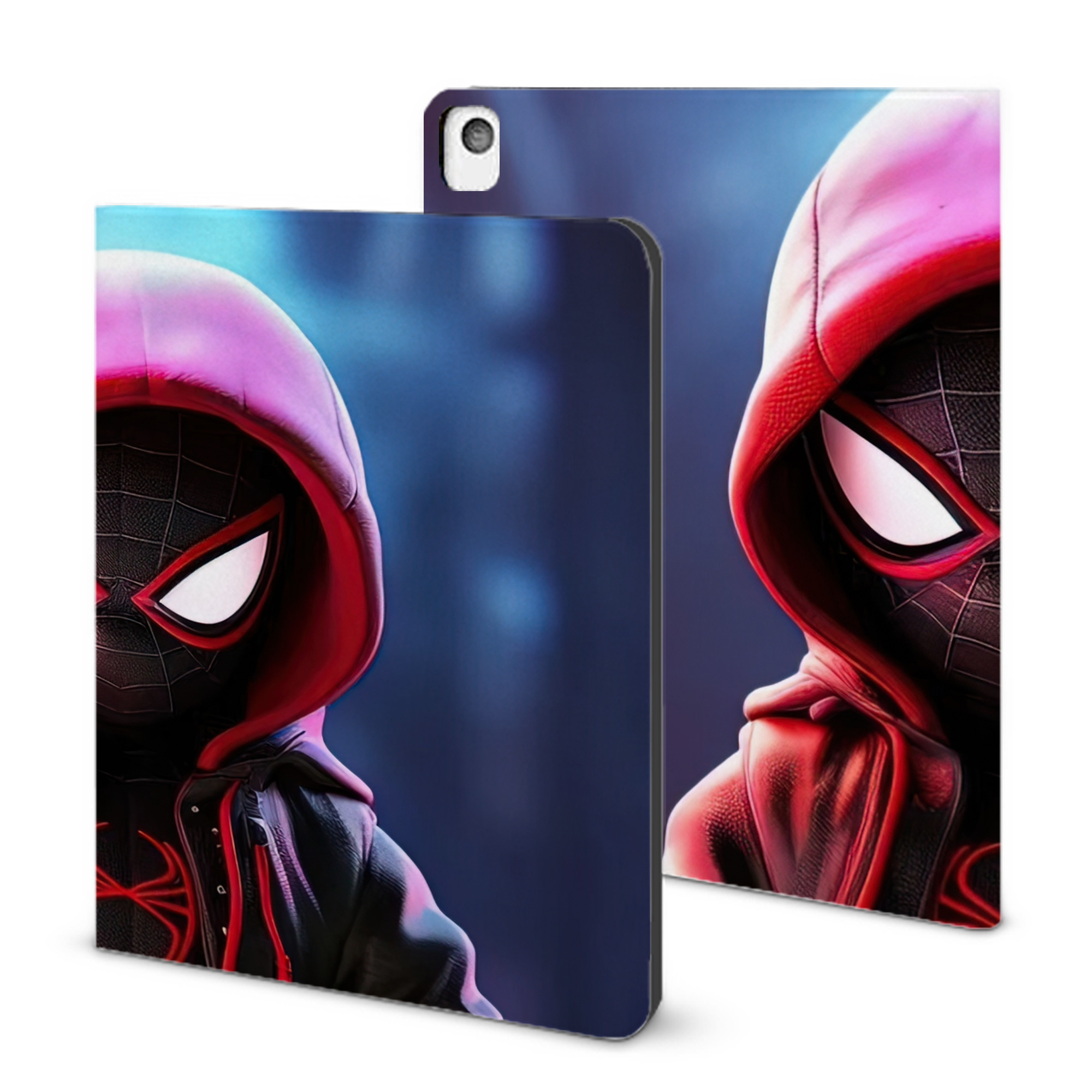 （画像用） Spider Man スパイダーマン IPadケース ペンホルダー付き ブックスタイルデザイン